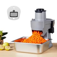 Mini-trancheuse commerciale 110V-220V pour légumes, robot culinaire pour petit-déjeuner, coupe-pommes de terre pour usine de transformation de légumes et boulangerie