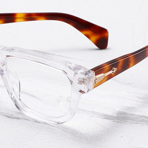 Monturas de Gafas Rectangulares Transparentes con Aro Completo para Hombre, Color Sólido, Anti-UV, Corrección de Visión, Uso Diario para Adultos - Product Image 4