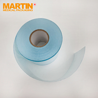 Rouleau de pochettes de stérilisation en papier Tyvek haute clarté laminé PET/PE stériles pour emballage dentaire/clinique ISO 13485
