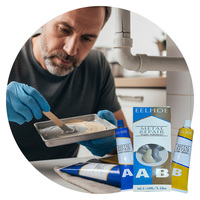 Asiafix 20g Colle Epoxy Transparente AB Adhésif Super Fort pour Métal Verre Céramique Bijoux Plastique Réparation