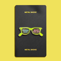 Citations gratuites épingles en émail broches en forme de feuille personnalisées insignes de revers bijoux cadeau pour enfants amis
