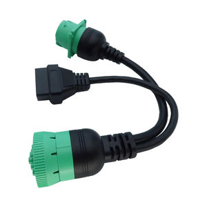 J1939 ELD Splitter Y Cabo Verde Tipo 2 J1939 Masculino para Feminino para OBDii Splitter Y Cabo para Freightliner ELD & Coder Reader - Product Image 1