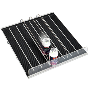 Nhiệm vụ nặng nề trọng lực Con lăn Kệ siêu thị hiển thị <span class=keywords><strong>Cooler</strong></span> Auto <span class=keywords><strong>Front</strong></span> nước giải khát Pusher <span class=keywords><strong>Cooler</strong></span> có thể điều chỉnh uống Organizer - Product Image 2