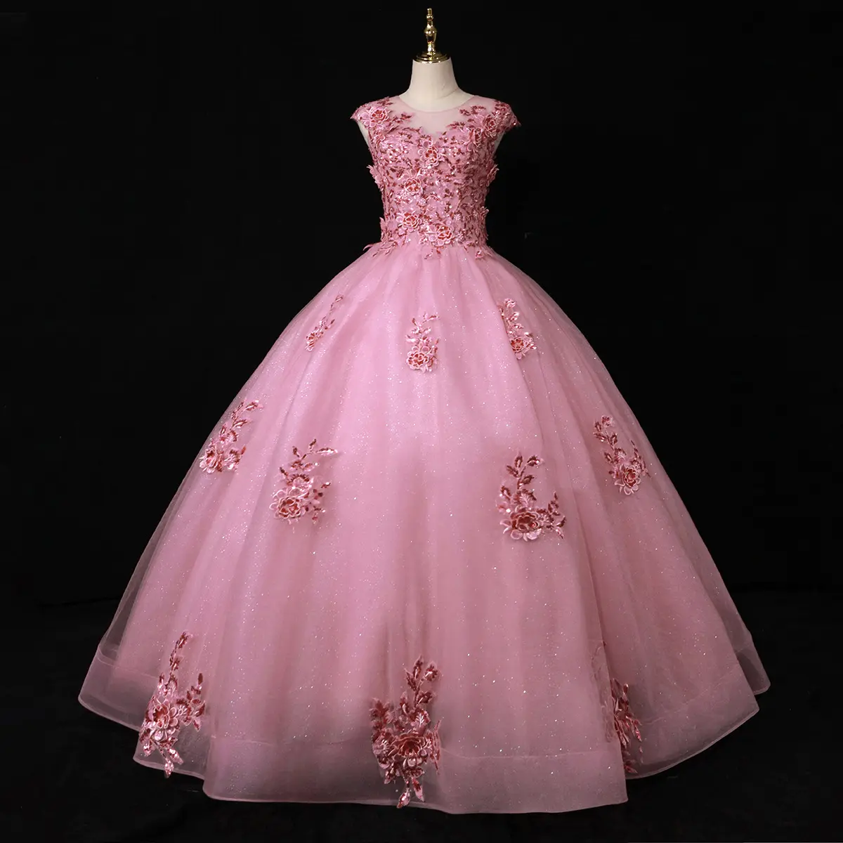 2023 Novo Luxo De Alta Qualidade Frisado Vestido De Noiva Vestido De Baile Princesa Vestido Quinceanera Vestido Doce 15 16