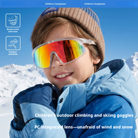 Lunettes de ski pour enfants avec logo personnalisé, lunettes de snowboard pour jeunes, lunettes de ski coupe-vent pour enfants, lunettes de soleil de sport, vente en gros