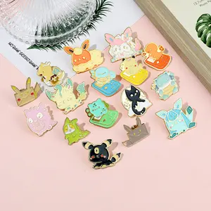 Vente chaude épinglette japonais anime personnage broches badge émail doux broche avec emballage personnalisé