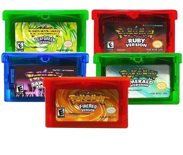 Poke mon Emerald Ruby Sapphire FireRed LeafGreen G BA Game Cards Cartridge For N DS GB A SP Classic hot sale