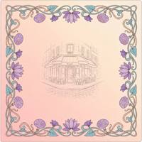 Tapis de Mahjong tropical rose et vert, nappe de jeu carrée imprimée palmiers et bord de mer pour divertissement