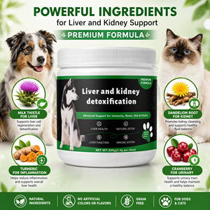 Masticables Blandos de 300g para la Desintoxicación del Hígado y Riñones de Mascotas, para Perros, Ayuda al Mantenimiento del Bienestar Hepático, Cuidado <span class=keywords><strong>Renal</strong></span>, Potenciador de Vitalidad - Product Image 2