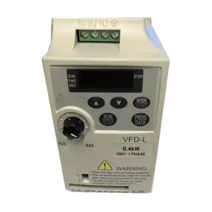 Kinerja Tinggi VFD-L Seri VFD002L21A 0.2kw Variable Frequency Drive Di Saham