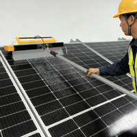 Machine de nettoyage portable pour panneaux solaires, nettoyeur de modules photovoltaïques portatif, usine chinoise