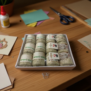 MNJ Cotton Rope 50G Paper Core For Paper Crafts 12Pcs - Product Image 2