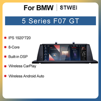 Lecteur multimédia sans fil STWEI 10,25 pouces CarPlay Android Auto pour BMW Série 5 GT F07 Tableau de bord GPS Navigation DSP 1 an