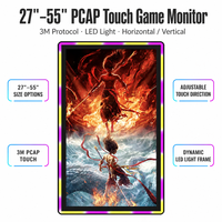 Écran de jeu tactile capacitif LED horizontal/vertical de 27 à 55 pouces avec direction tactile réglable