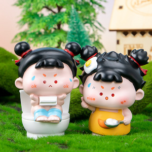 Yu Mo Cute Daily Life Resin Doll Blind <b>Box</b> 6pcs <b>Set</b> Office Decoration Gift for Kids and Collectors - Product Image 3