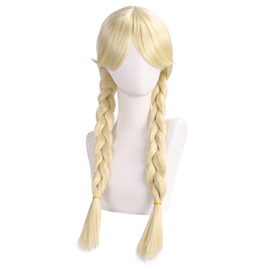 Parrucca Cosplay di Anne Lester da Identity V, Doppia Treccia Oro Latte, 65 cm, Ainizi - Product Image 2