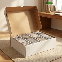 Boîte de rangement en carton ondulé personnalisée en gros pour cartes à collectionner de sport, jeux et cartes TCG Magic