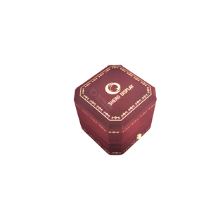 <b>Customized</b> Printed Logo Luxury Buckle Velvet <b>Ring</b> Box Jewelry Box - Product Image 3