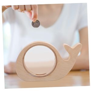 Productos superventas personalizables, cajero automático de madera con ranura para niños, Mini juego de calamar transparente, Huchas para ahorrar - Product Image 1