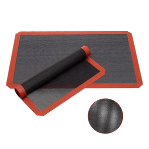 OEM 40*30CM /42*29.5cm Non-stick Food Grade Silicon Macaron Pastry Rooling Mat Fondant <b>Silicone</b> <b>Baking</b> Oven Mat - Product Image 1