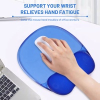 Tapis de bureau transparent en silicone pour souris de jeu, repose-poignet transparent de couleur unie personnalisé, tapis de souris personnalisé pour le bureau et la maison