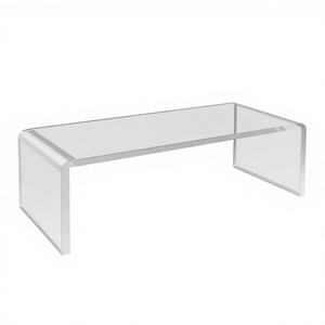 Rak <span class=keywords><strong>Display</strong></span> Akrilik Transparan Bentuk U yang Dapat Disesuaikan Tingginya dengan Pembagi Ketebalan yang Dapat Diatur untuk Sepatu, Parfum, dan Figur di Toko Ritel - Product Image 1