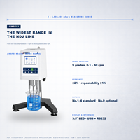 Viscosimètre rotatif à basse vitesse (0,1 tr/min), modèle de laboratoire NDJ-9S, 1-6 000 000 MPa.s, USB RS232