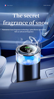 Diffuseur d'arômes pour voiture, parfum longue durée, lampe d'ambiance RGB, décoration intérieure, alimentation USB, plastique écologique