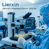 Fabricant de circuits imprimés RF micro-ondes à faible perte Lierxin Rogers PCB haute fréquence RO4350B RO4003C, 1 à 20 couches pour 5G
