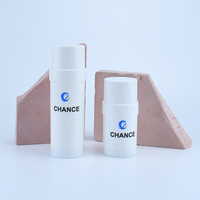 Flacon en plastique PP Mono 30ml 60ml pour déodorant en stick, contenants cosmétiques et de soin, pot solide torsadable pour écran solaire avec impression