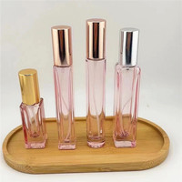 10ml verre rouleau sur bouteilles carré rond mat noir blanc Transparent huile essentielle bouteille de parfum avec rouleau en acier inoxydable
