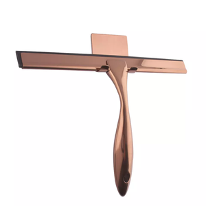 Hot bán Rose Gold Glass làm sạch giống cây chổi phòng tắm giống cây chổi bàn chải với thanh móc thủy tinh gạt nước douchewisser - Product Image 3