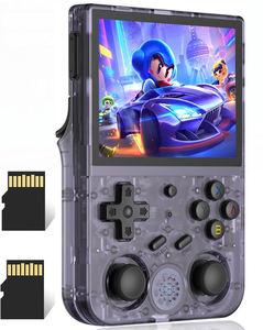 Console de jeu vidéo portable 5G WiFi pour <span class=keywords><strong>RG353VS</strong></span>, écran IPS de 3,5 pouces, plus de 5000 jeux rétro, lecteur de jeux Linux Android, 16 Go + 64 Go - Product Image 1