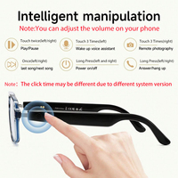 Lunettes de soleil intelligentes SENBONO GS10 avec Bluetooth 5.0, pour sports de plein air, appels, musique, écouteurs, verres photochromiques anti-lumière bleue
