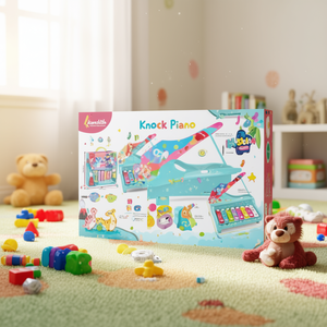 M.Costa Knock Piano Dinosaur Music Toy Plastic Unisex Baby Activity Cube - Product Image 2