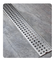 Drain linéaire moderne pour cuisine, salle de bain et extérieur, en acier inoxydable 304/316, en forme de U, anti-corrosion, haute résistance, facile à nettoyer