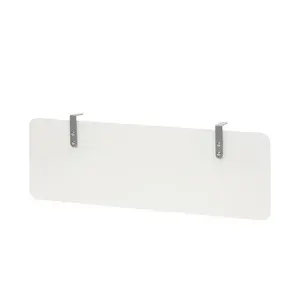 White Plexiglass Modesty Panel Plastic Desk Divider Screen Panel For Home Office