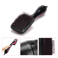 Nouvelle brosse sèche-cheveux électrique 2-en-1, brosse à air chaud, outils de coiffure, sèche-cheveux ionique, lisseur pour hôtel et usage domestique