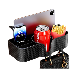 Organizador para Asiento Trasero de Coche con Portavasos de 3.7", Caja de Almacenamiento Multifuncional con Soporte para Tableta para Viajes en Coche - Product Image 1