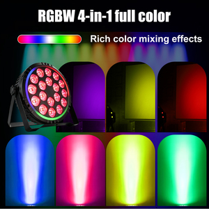 Luz LED Plana RGBW 4 en 1 de 18x4W, DMX512, Tira RGB, para Escenarios, Teatro, Iglesia, Salón, DJ, <span class=keywords><strong>Discoteca</strong></span>, Fiestas, Espectáculos en Vivo, Bodas - Product Image 3