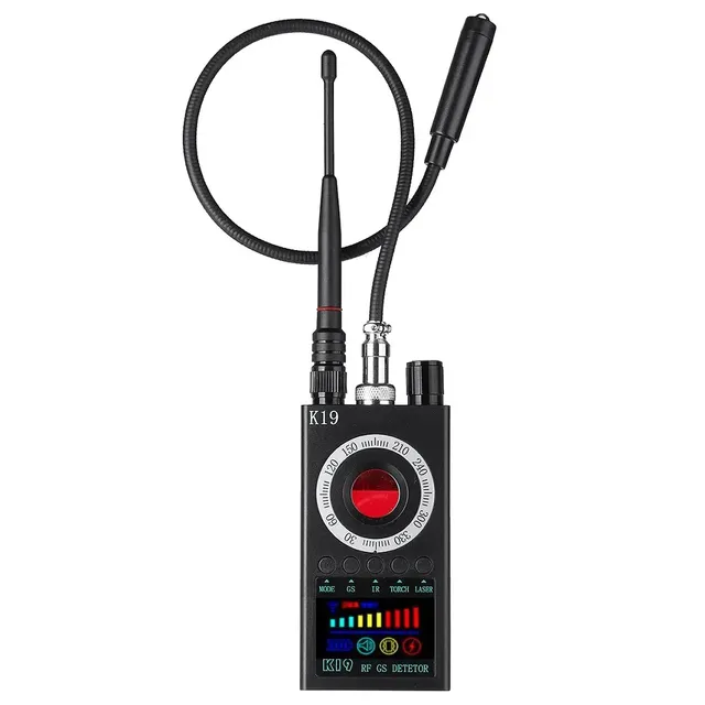 K19 Wireless RF Signal Detector Anti-Wiretapping Camera Bug Detector Remote Control Hotel Security GPS Tracker Finder 1-12000MHz