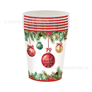 Ensemble de fournitures de fête jetables à succès : Assiettes en papier, guirlande artisanale, design thème carillons à vent Noël Blanc, simplicité moderne - Product Image 6