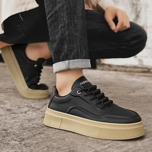 Small <b>White</b> <b>Shoes</b> Versatile Thick Sole Sports <b>Shoes</b> for Male Students Casual Low Top Thick Sole Board <b>Shoes</b> - Product Image 3