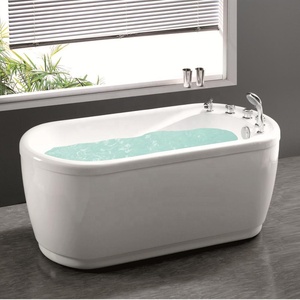 Venta caliente esquina precio barato rectangular falda de fibra francés gemy bañera de masaje con panel lateral - Product Image 6