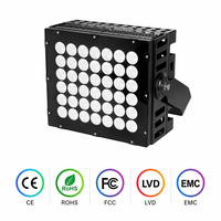 Projecteur de scène LED RVB/RVBW DMX 512 programmable, étanche IP65, 300W/400W, à intensité variable, avec télécommande, pour mariages