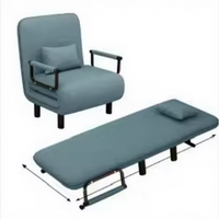 Divano Letto Pieghevole Moderno e Minimalista per Soggiorno, Studio e Ufficio - Divano Singolo Multifunzionale Ecologico