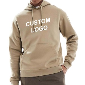 Best Quality Men Fashion 350 Gsm Oversized Custom 100% Cotton 300Gsm Heavyweight <strong>Fleece</strong> Cropped Men <strong>Thick</strong> <strong>Fleece</strong> Printed Hoodie - Product Image 1