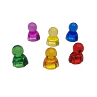 Pions translucides Roly, écologiques, durables, personnalisables, en plastique, pour jeux de société à prix réduit