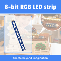 Módulo de Tira LED RGB Zetok WS2812B Programable de 5V con Pantalla Digital para Kit de Inicio, Proyectos DIY, LEDS01 Electrónico