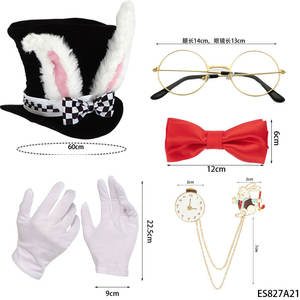 Conjunto <span class=keywords><strong>de</strong></span> Disfraz para <span class=keywords><strong>Mujer</strong></span> Echo, Sombrero <span class=keywords><strong>de</strong></span> <span class=keywords><strong>Sombrerero</strong></span> <span class=keywords><strong>Loco</strong></span> con Orejas <span class=keywords><strong>de</strong></span> Conejo, Sombrero <span class=keywords><strong>de</strong></span> Felpa para Accesorios <span class=keywords><strong>de</strong></span> Halloween - Product Image 2